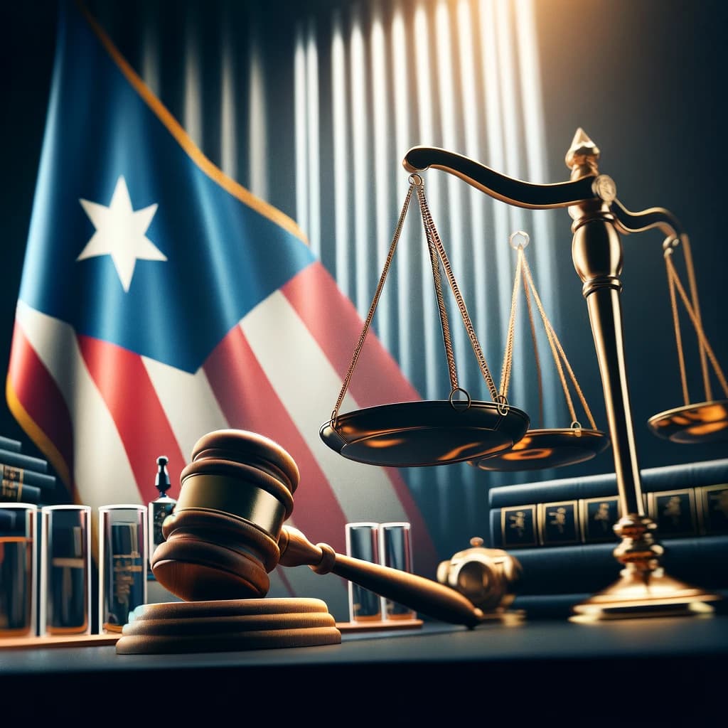 Tribunales en Puerto Rico (Generada con Inteligencia Artificial)