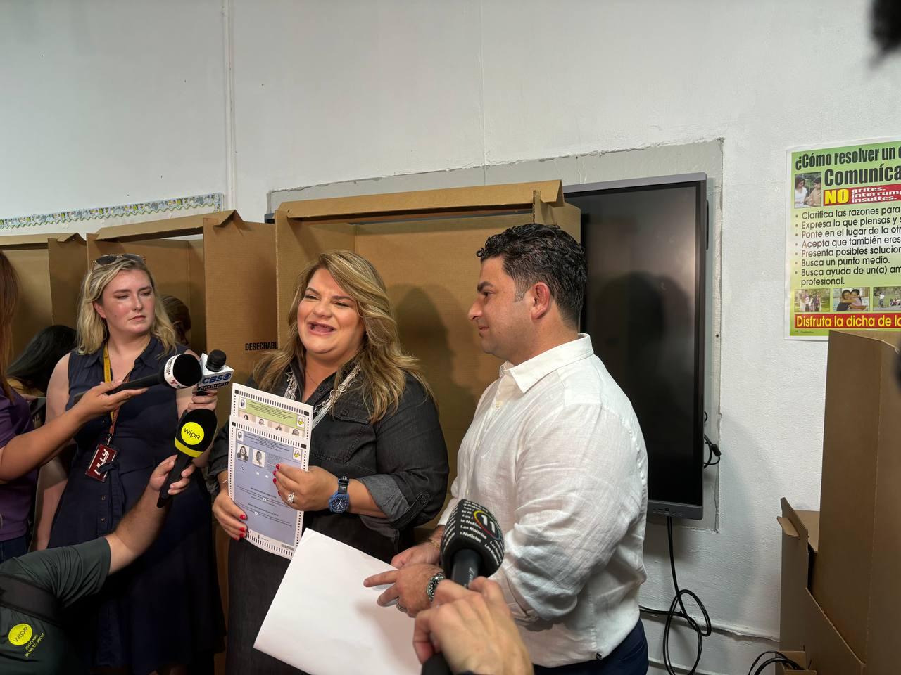 Jenniffer González vota en Carolina en su primaria contra Pierluisi